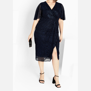 green emerald velvet dress Ever-Pretty Inclusive 2026 Sparkly and Shine Plus Size High-Low A-Line Front Slit Evening Dress main image 0