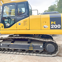 KOMATSU PC200-8 20 Ton, ekskavator Hydraulic Ulis perayap dengan Gearbox mesin PLC & pompa