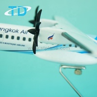 Modèle d'avion en résine et métal Bangkok Air ATR-72-500 1/100 27cm - Marque Tongde - Cadeaux d'affaires