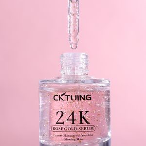 Beauty Care Hyaluronic Acid Pink Peptide Facial Whitening Serum Skin Care Products Wholesale 24k Gold Serum Rose - Product Image 2