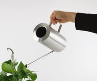 Professionnel OEM Long Bec Miroir Poli Élégant Cylindre Bonsaï Arrosoir En Acier Inoxydable