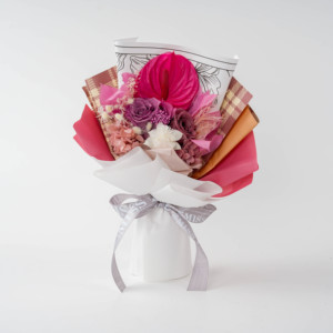 Tendance 2026 : <span class=keywords><strong>Bouquet</strong></span> <span class=keywords><strong>de</strong></span> fleurs éternelles personnalisable, cadeau idéal pour la fête des Mères, décoration intérieure et mariage - Product Image 2