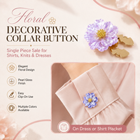 Boutons de manchette et boutons de col modernes en alliage incrustés de diamants personnalisés, lavables, accessoires DIY