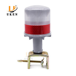 Barricade Signal lumineux solaire étanche clignotant ou LED constante avertissement de sécurité routière solaire balise clignotants stroboscopique cône lumière - Product Image 1
