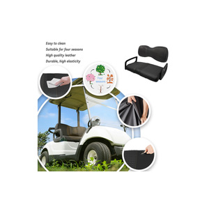 Funda de Asiento de Cuero para Carro de Golf Yamaha G29 con Respaldo, Color y Textura Personalizados, Fabricada por Source - Product Image 1