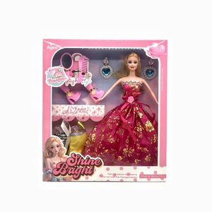 Vente en gros de poupées en PVC de 11 pouces avec de nombreux accessoires, poupée princesse, jouet de mode, idée cadeau, décoration, jeu pour filles - Product Image 1