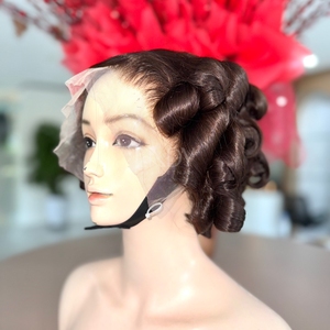 Perruque Ombre de Haute Qualité en Cheveux Naturels, Perruque à Fermeture Frontale, Brun Clair, 100% Cheveux Humains Vietnamiens - Product Image 5