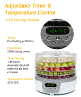 Machine de déshydratation numérique pour viande séchée, fruits, bœuf, légumes, déshydrateur alimentaire