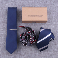 Bleu rayé Plaid cravate mâle cravate mode hommes professionnel uniforme hommes serveuse personnel cou cravate chemise accessoires