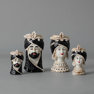 Decorazioni per la casa personalizzate fatte a mano testa siciliana nella decorazione creativa nordica del <span class=keywords><strong>vaso</strong></span> - Product Image 5