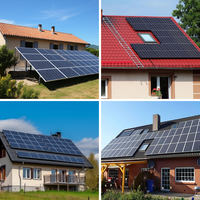 KTenergy Kit de système d'énergie solaire hybride 5Kw 10Kw 20Kw 100Kw Système complet de panneaux solaires photovoltaïques hors réseau pour la maison