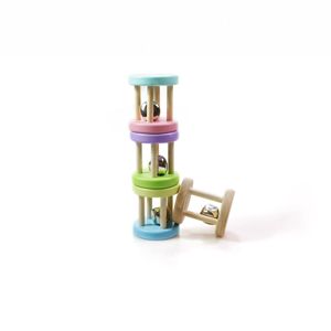 Campana de madera de color macarrón, instrumento de percusión Orff para calmar el sistema sensorial y entrenar el agarre - Product Image 4