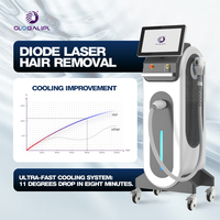 Appareil de réduction permanente des poils à 4 longueurs d'onde, équipement de clinique de beauté commerciale, machine d'épilation au laser diode