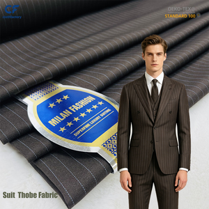 Tissu en satin de coton tissé TR pour costumes pour hommes et pantalons pour garçons/filles, utilisation textile domestique, teinture unie blanche, vente en gros - Product Image 1