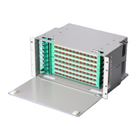 Surfiber Sur-01 ODF 24/48/72/96/144 Core Fiber Optik 19-Inch Rack Mount SC/FC Patch Panel untuk Telekomunikasi