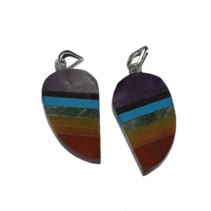 Colgantes en forma de marca de siete Chakras Bonded Colgante en forma de marca de siete Chakras Semiprecioso - Product Image 1