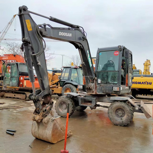 Maquinaria de ingeniería y construcción usada, excavadora de ruedas de goma, excavadora sobre ruedas DOOSAN DX60W - Product Image 6