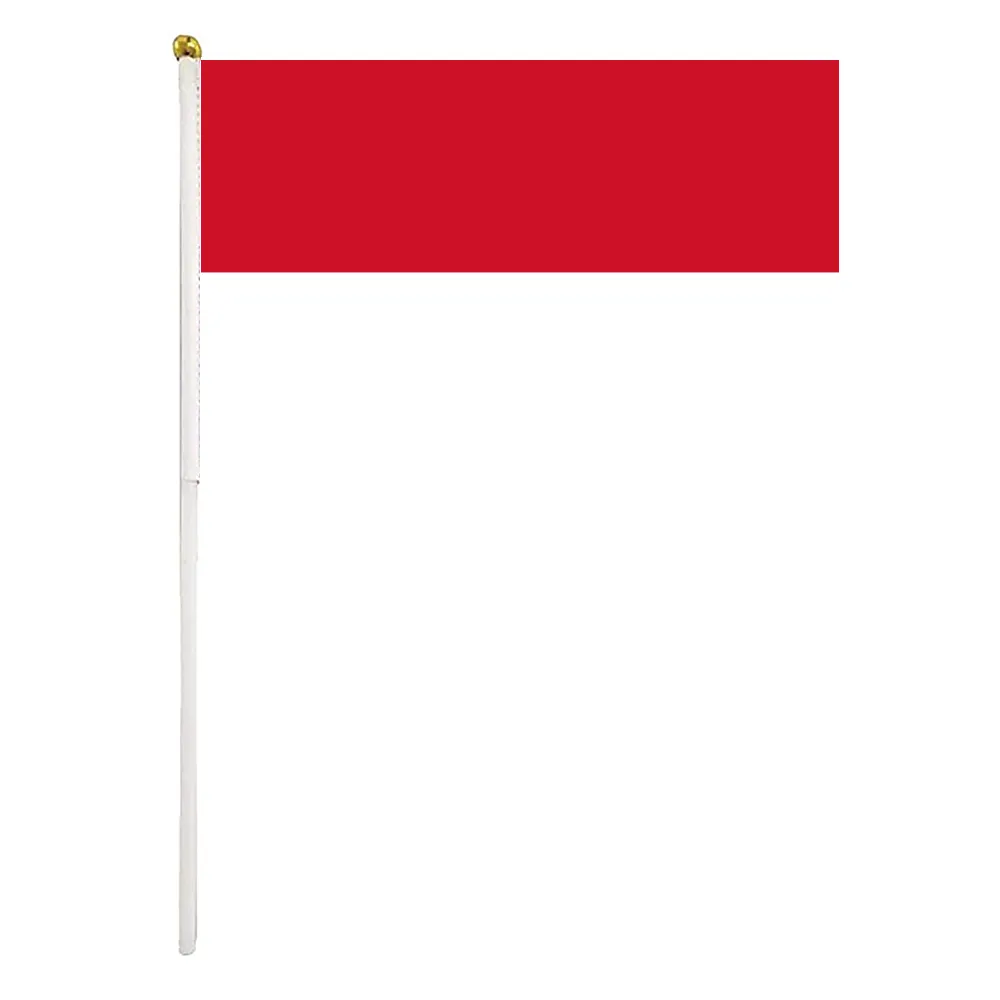 Olay veya Festival için yüksek kaliteli özel Polyester endonezya elde sallama bayrak
