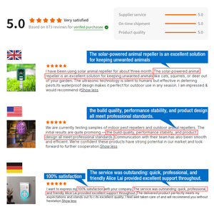 Ahuyentador de Animales Agrícolas Recargable con Energía <span class=keywords><strong>Solar</strong></span>, Material ABS, Aspersor de Agua de <span class=keywords><strong>360</strong></span> Grados, Disuasivo para Aves - Product Image 6