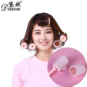Rulos de nailon con mango para rizar el cabello, para peinados en forma de pera, flequillos y puntas de cabello; rulos de plástico; autoadhesivos - Product Image 1
