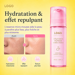 Suero Facial Avanzado con Burbujas, Hidratante, Reafirmante, Iluminador, Reduce Líneas Finas, Colágeno, Péptidos, Ácido Hialurónico, para Piel Seca - Product Image 1