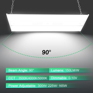 Lampe industrielle pour entrepôt, garage, bureau commercial, 80W /110W /165W /225W/300W/400W/500W, éclairage linéaire à LED haute luminosité - Product Image 5