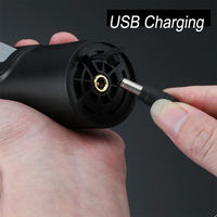 Roestvrijstalen vis-schubben schraper USB oplaadbare vis snijmes met solide handvat voor het verwijderen van metalen vis schubben