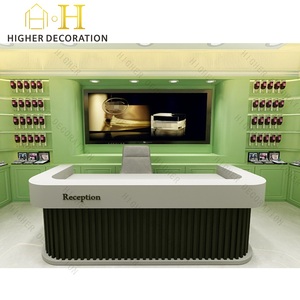 Özelleştirilmiş parfüm <span class=keywords><strong>bar</strong></span> sayacı zarif parfüm parfüm dükkanı için vitrin rafı yüksek kaliteli cam masa şeffaf - Product Image 1