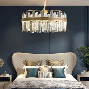 Lustre moderne de luxe en cristal arrondi, grand luminaire de plafond pour <span class=keywords><strong>salon</strong></span>, lustre moderne de luxe en cristal K9 pour hôtel et villa - Product Image 3