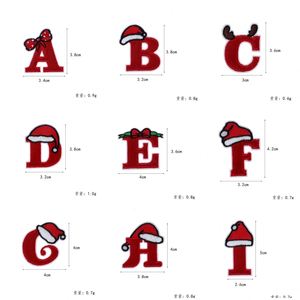 แผ่นปักลายตัวอักษรและตัวเลขคริสต์มาสสีสันสดใสแบบรีดติด/สติ๊กเกอร์น่ารักสำหรับเด็ก - Product Image 4