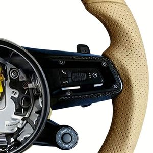 Volante de Cuero Personalizado y Mejorado para <span class=keywords><strong>Porsche</strong></span> Panamera, <span class=keywords><strong>Macan</strong></span>, Cayenne, Taycan, 911, 718, 997, 958, 981, 987 - Product Image 4