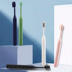 2024 Groothandel Kwaliteit Volwassen Intelligente Automatische Whitening Aangepaste Elektrische Tandenborstel Droge Batterij Tandenborstel