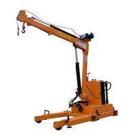 Mini-grue télescopique montée sur camion, entièrement automatique, télécommandée, pour le levage de marchandises sur pick-up