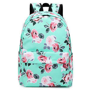 OEM donna grande capacità impermeabile zaino scuola stile etnico fiori stampati per i viaggi e la scuola - Product Image 3