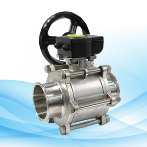 Robinet à boisseau sphérique fileté en acier inoxydable 3 pièces à orifice complet - Product Image 1