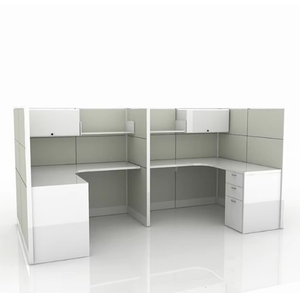 Fabricante de muebles de oficina Estación DE TRABAJO DE cubículo personalizada para 2-10 personas con estación de trabajo de partición de cubículo de oficina - Product Image 2