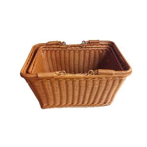 Cesta de Almacenamiento Redonda de Plástico Tejido Bobai, Contenedor de Alimentos Ecológico, Ovalado Grande, Ovalado Pequeño - Product Image 4