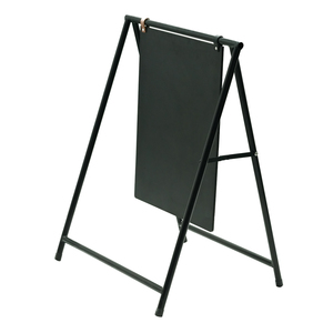 Support d'affichage de luxe en acier thermolaqué pour affiches de restaurant d'hôtel, avec tableau noir pour magasin de détail - Product Image 1