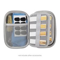 Étui de rangement pour roseaux en EVA avec 20 emplacements, doublure en feutre et poche en filet pour roseaux de saxophone et clarinette