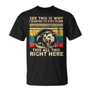 Vea, por eso quería quedarme en casa. Camiseta con estampado de todo esto. - Product Image 1