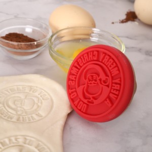 Dụng Cụ Cắt Và Tem Bánh Quy Giáng Sinh Cán Gỗ; Dụng Cụ Dập Nổi Cho Bánh Quy - Product Image 5