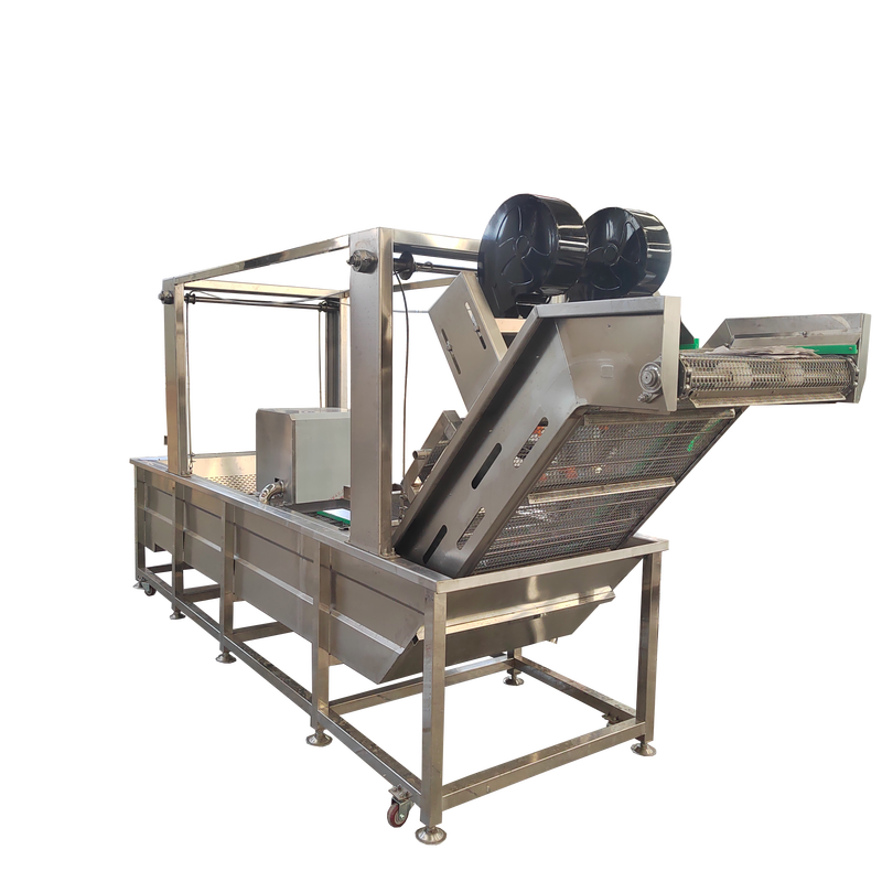 Commercial Continuous Water Spray Spinach Vegetable