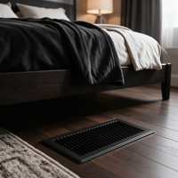 BaoYun – Cache-sortie d'air de climatisation rectangulaire noir 4x12 de haute qualité, à fixation murale ou au sol, pour climatiseur PCP – Meilleures ventes