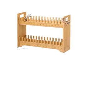Cross-border classroom phone stand, <b>desktop</b> phone holder, simple wooden phone storage rack - Product Image 5