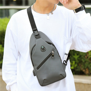 Bolsa de Lona Multifuncional Personalizada al por Mayor, con Carga USB, Gancho para Auriculares, Impermeable, Estilo Coreano - Product Image 4