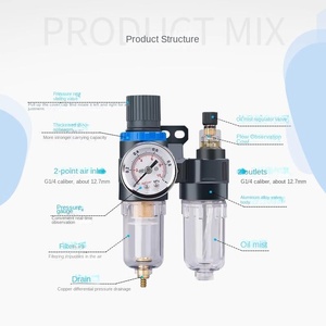 High Quality Mini FRL Series Air Pneumatic Source Treatment <strong>Filter</strong> <strong>Regulator</strong> Lubricator Oil Water Lubricant LV Component