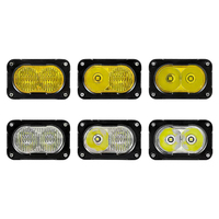 JOPOWER 2Pcs LED Pods Ambre 20W 3 Pouces Lumière de Conduite Jaune Blanc Off Road Lumière LED Pare-chocs Feux Latéraux
