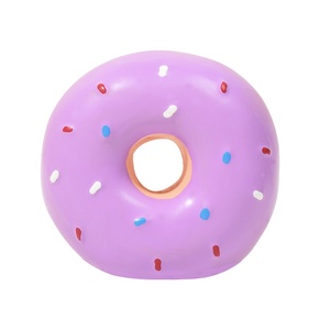 Nouveau jouet en latex pour animaux de compagnie - Donuts qui font du bruit - Donuts multicolores de simulation qui font du bruit, jouet pour petit chien - Product Image 1
