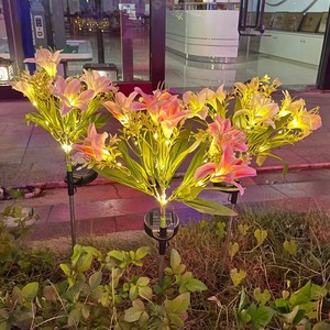 Lampe solaire de jardin Xuhe Solar Lily à 7 têtes, IP65, LED décorative d'extérieur pour éclairage de jardin, fleurs ornementales et projets d'éclairage - Product Image 3
