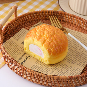 RJ Super Soft Cube Sticky Cream Puff Bread PU Slow Rebound Stress Relief Toy <b>Creative</b> Food Play Pinch Squeeze Fidget <b>Gift</b> - Product Image 5